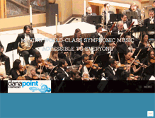 Tablet Screenshot of danapointsymphony.com